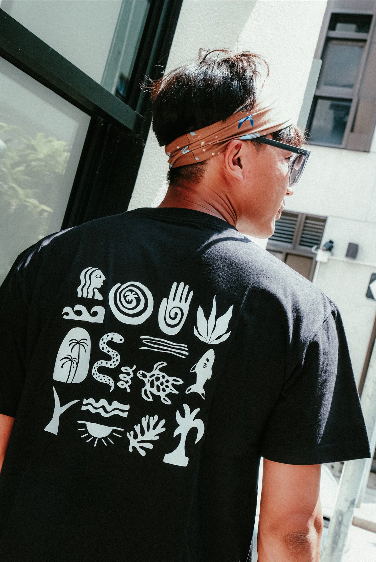 Ocean pattern tee