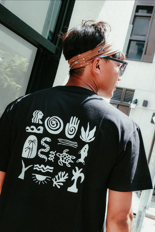 Ocean pattern tee