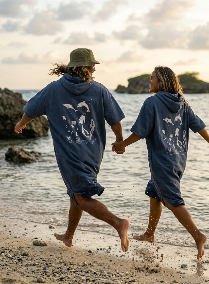 Pilgrims x Enjoydive毛巾衣
